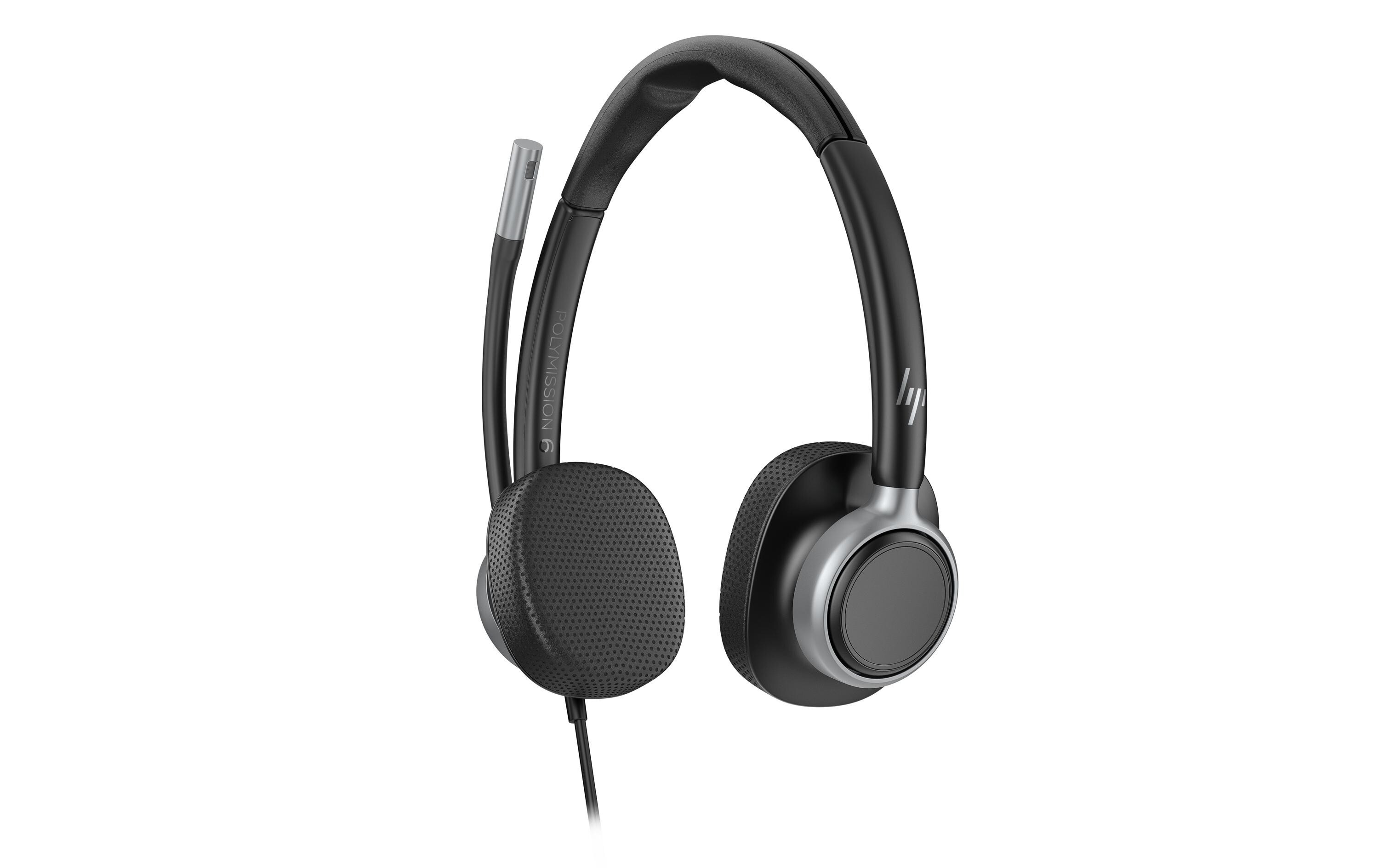 HP Headset Poly Mission 625 Stereo USB, kabelgebunden