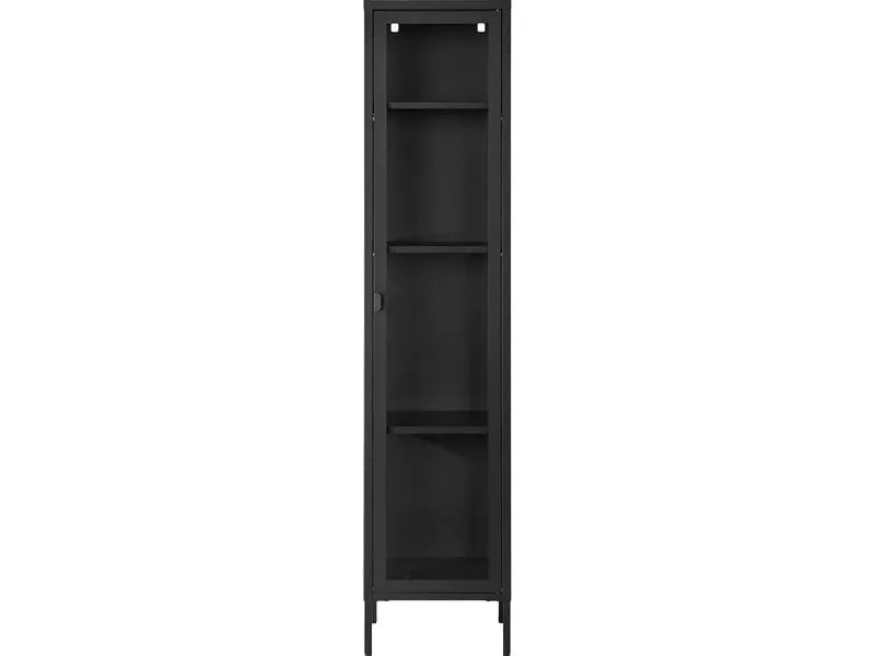 House Nordic Vitrine Brisbane 180 x 40 cm, Schwarz House Nordic Vitrine Brisbane 180 x 40 cm, Schwarz