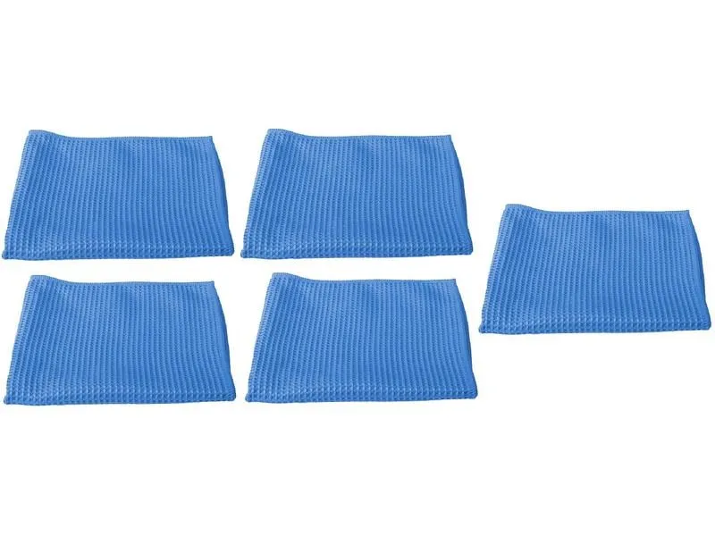 Edi Baur Mikrofaser-Reinigungstuch 5 Stück, Blau Edi Baur Mikrofaser-Reinigungstuch 5 Stück, Blau