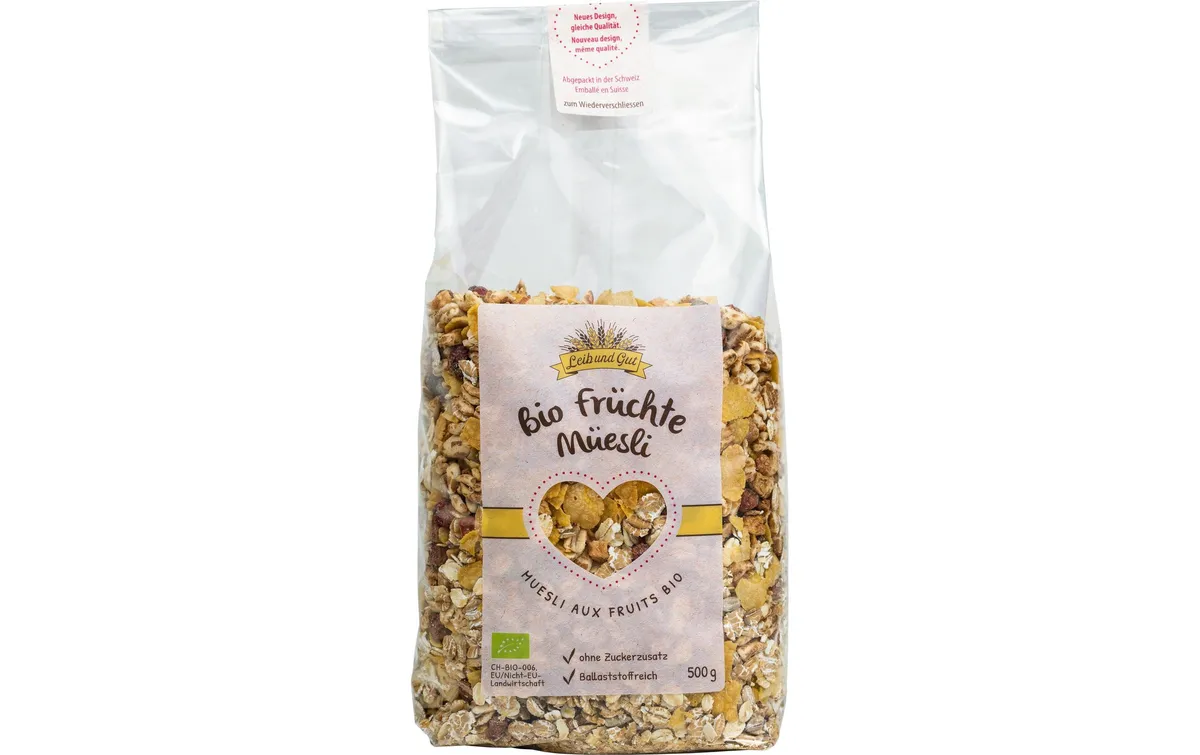 Leib und Gut Müesli Bio Früchte 500 g Leib und Gut Müesli Bio Früchte 500 g