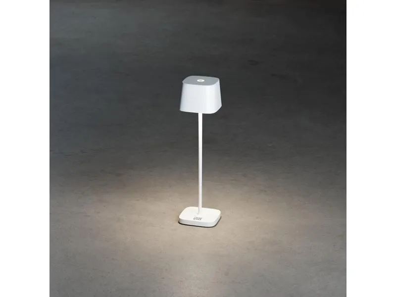 Konstsmide Akku-Tischleuchte Capri Mini USB, 2200-3000K, 2.2 W, Weiss Konstsmide Akku-Tischleuchte Capri Mini USB, 2200-3000K, 2.2 W, Weiss