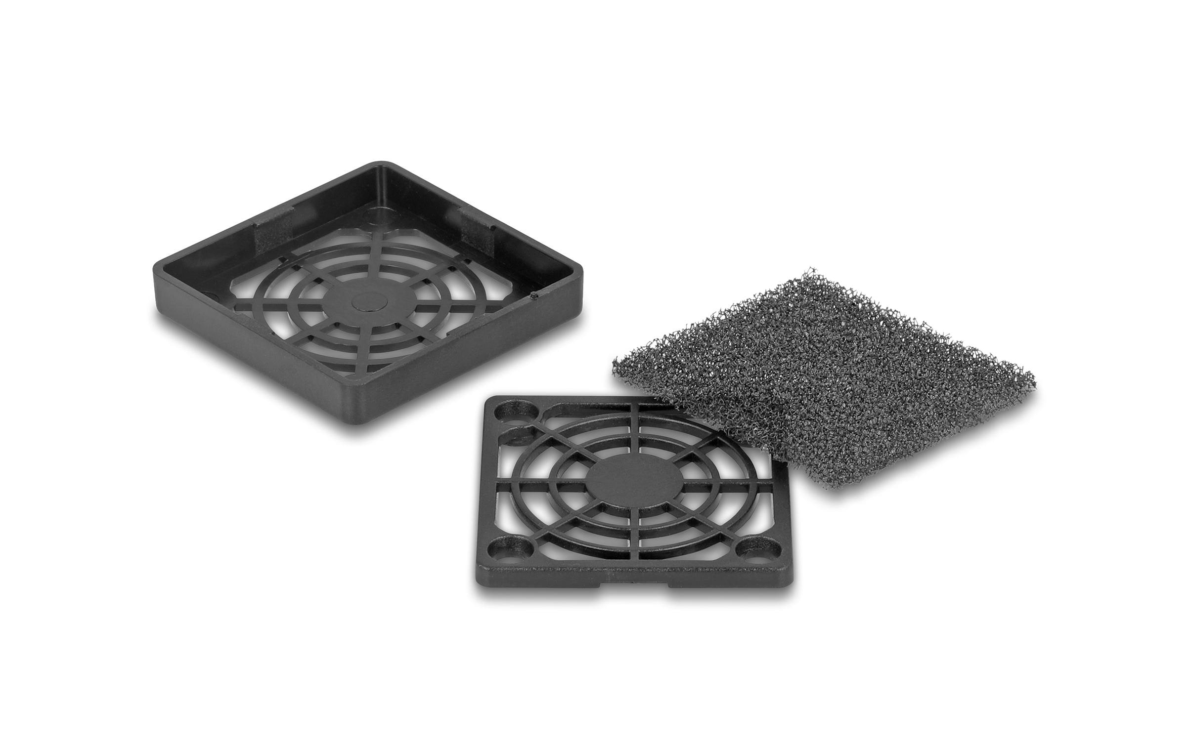 Delock Lüftergitter mit Staubfilter 40 x 40 mm