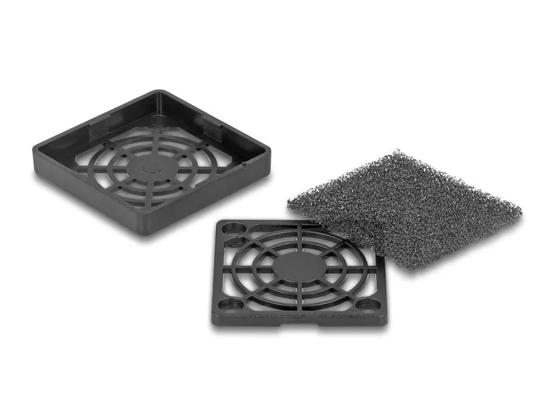 Delock Lüftergitter mit Staubfilter 40 x 40 mm