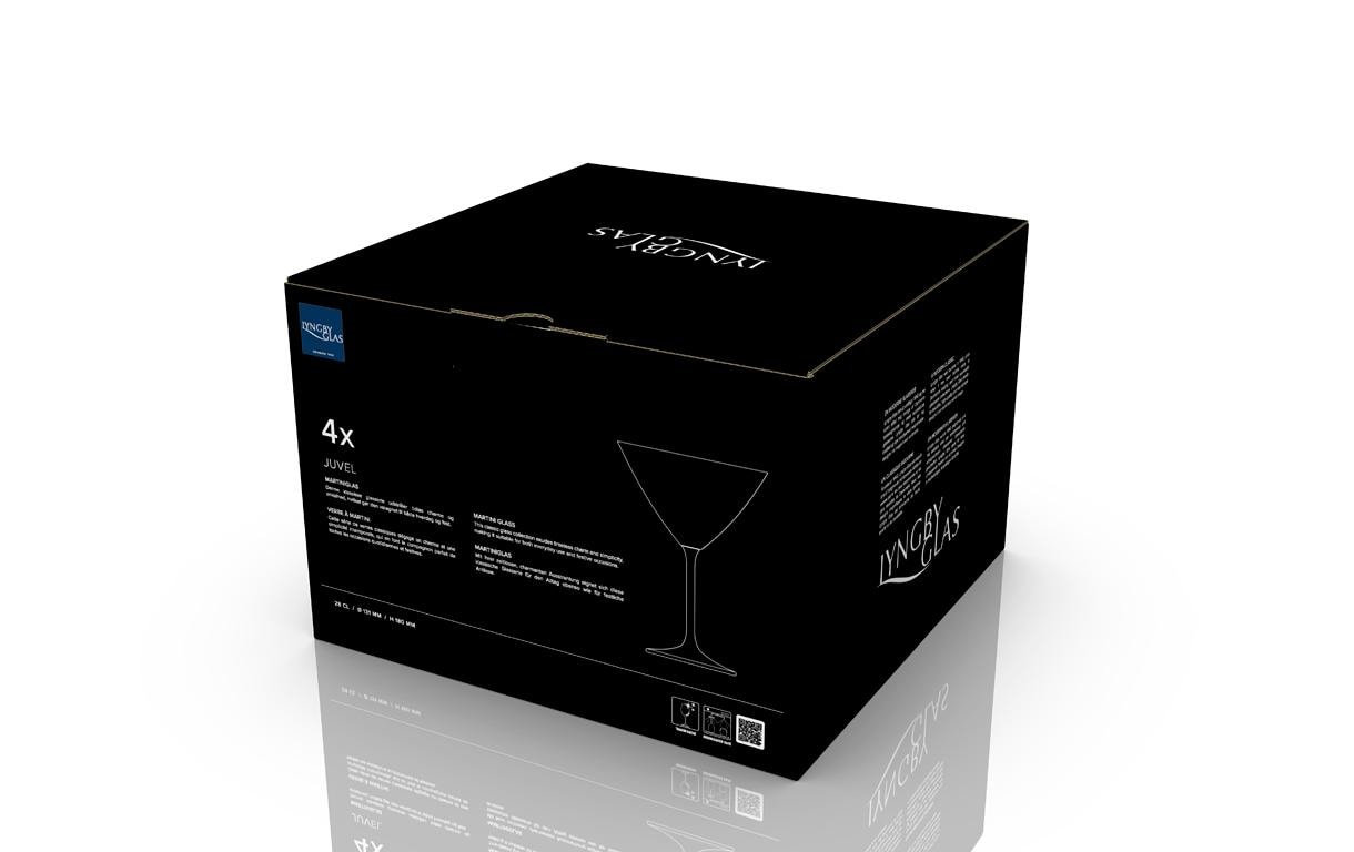 Lyngby Martiniglas Juvel 4 Stück, 28 cl