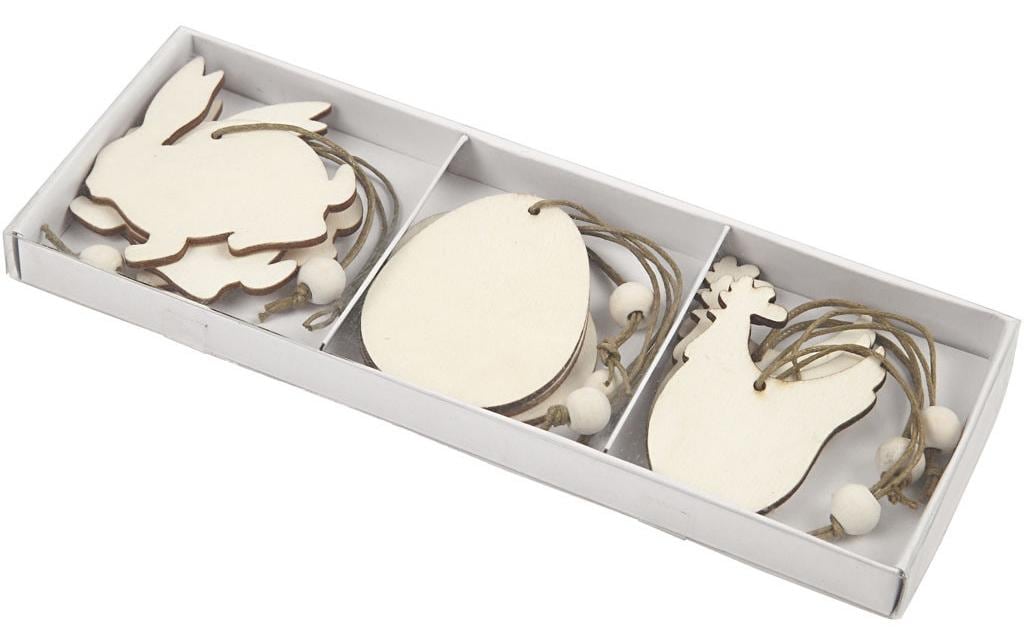 Creativ Company Aufhänger 9 Stück, Nature