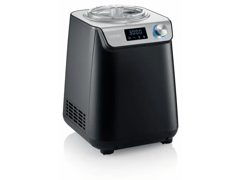 Severin Glacemaschine EZ 7407 1.2 l, Schwarz/Silber