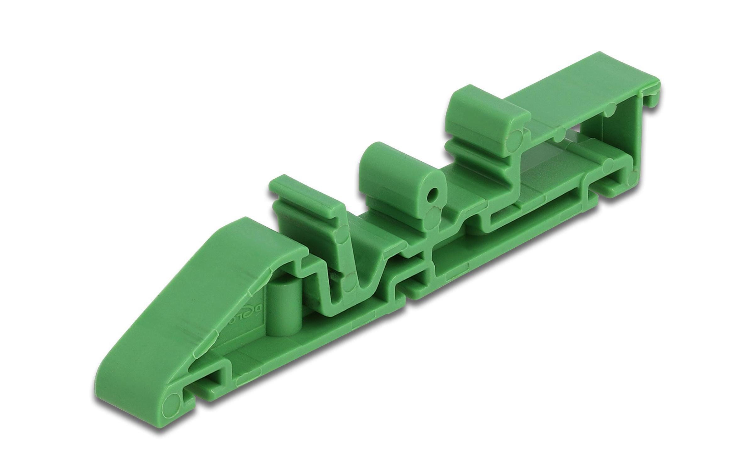 Delock Halterung 85 mm Hutschienenclip für Platine, 4 Stück