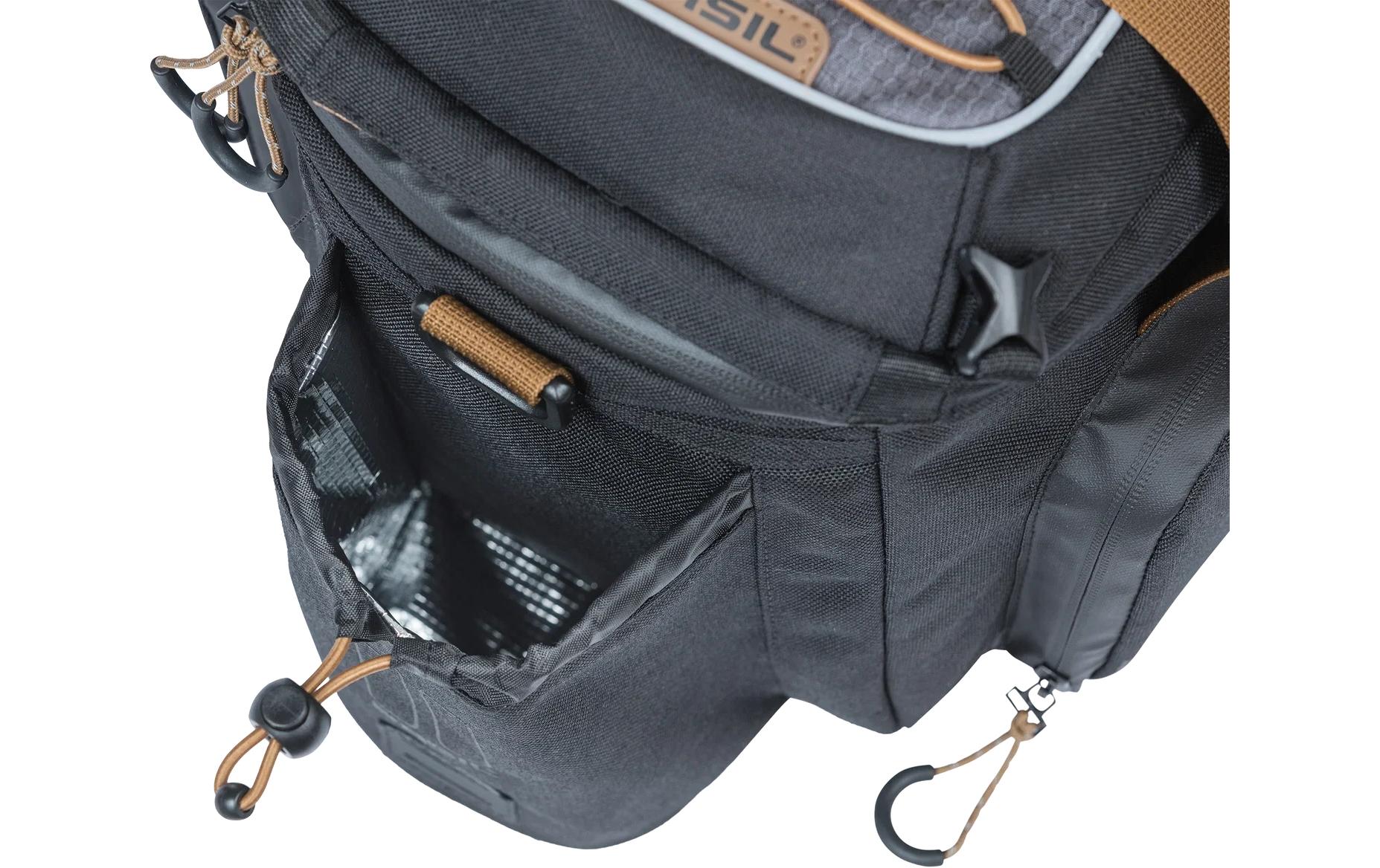 BASIL Gepäckträgertasche Miles XL Pro MIK 9-36 l schwarz