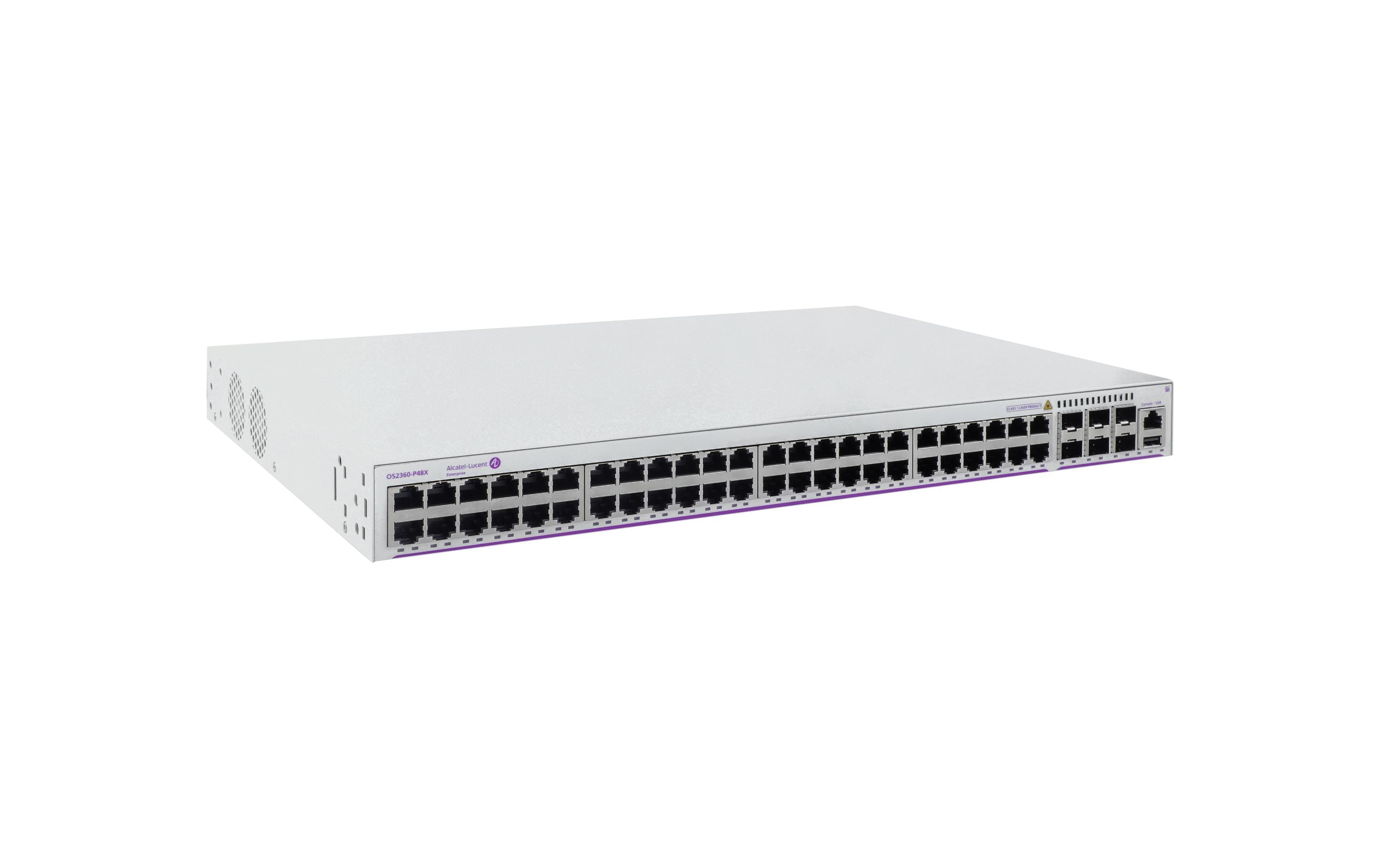 Alcatel-Lucent PoE+ Switch OmniSwitch OS2360-P48X 52 Port