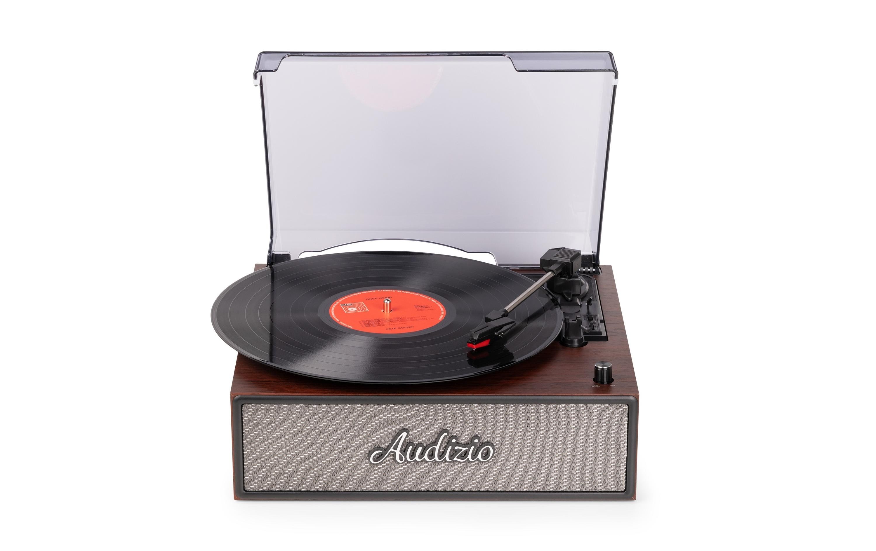 Audizio Plattenspieler mit Bluetooth Reno-WD Stereo Braun