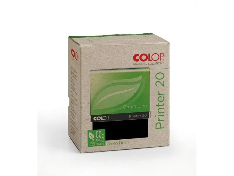 Colop Wort- und Datumsstempel Green Line «ERLEDIGT», Blau