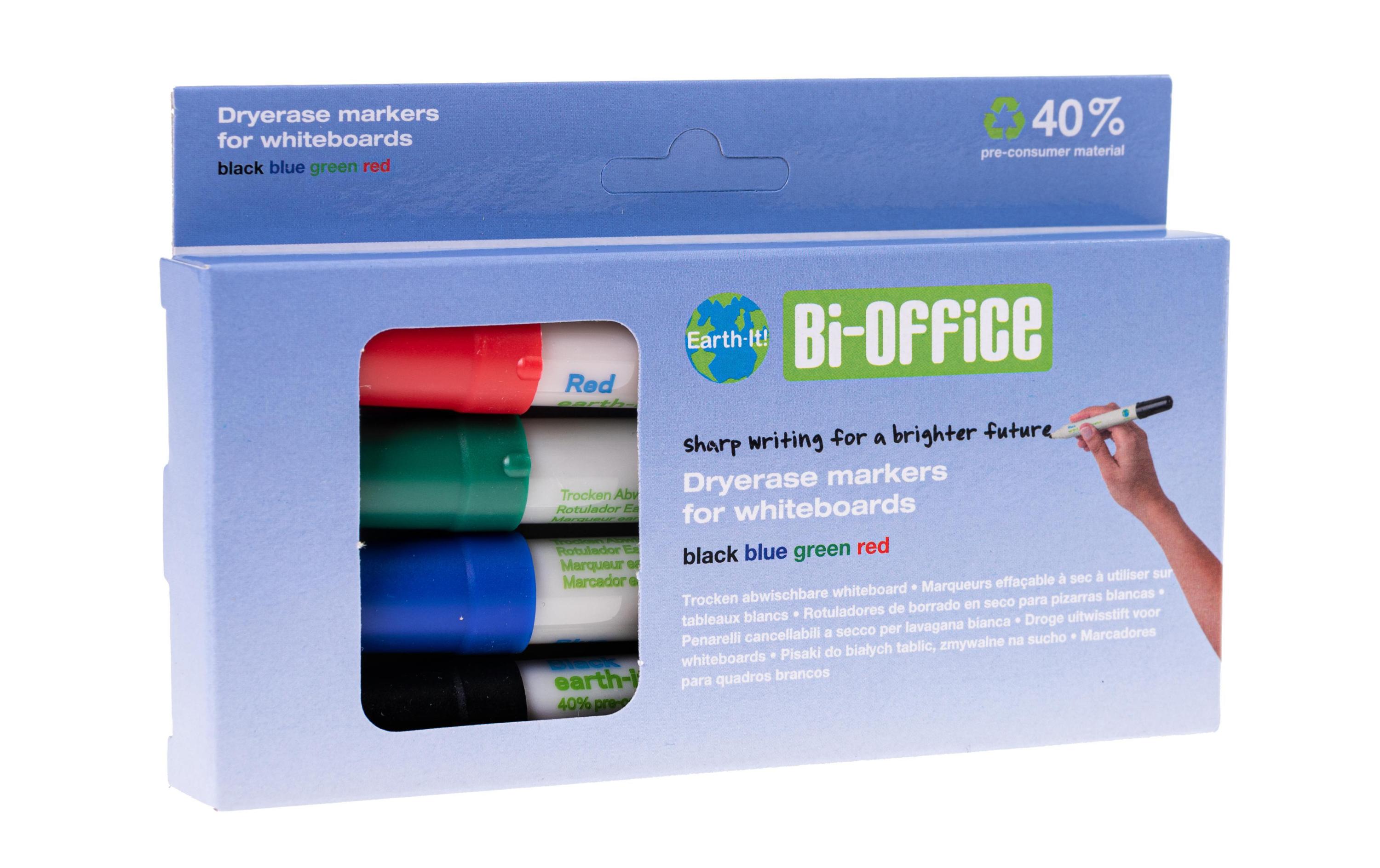 Bi-Office Whiteboard-Marker Earth-it 4 Stück Bi-Office Whiteboard-Marker Earth-it 4 Stück