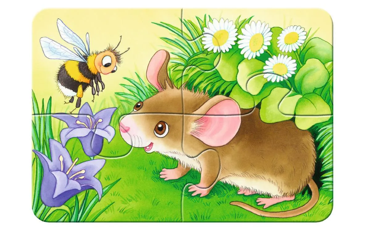 Ravensburger Kleinkinder Puzzle Süsse Gartenbewohner