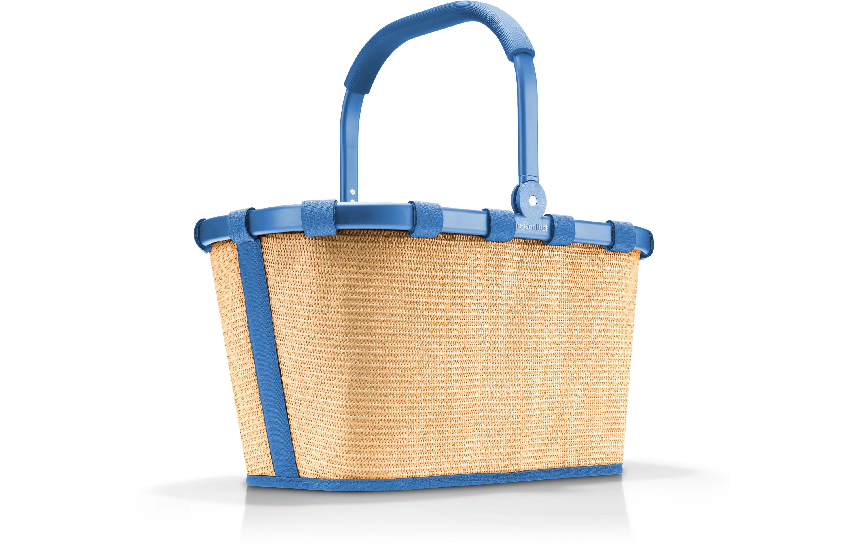 Reisenthel Einkaufskorb Carrybag Frame Raffia Blue Reisenthel Einkaufskorb Carrybag Frame Raffia Blue