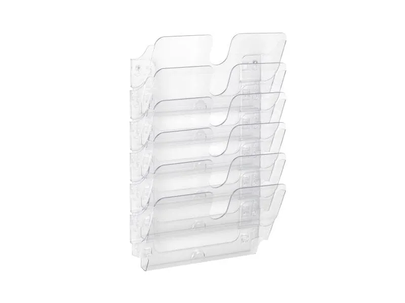 DURABLE Prospektständer Flexiplus 6 A4 quer, Transparent DURABLE Prospektständer Flexiplus 6 A4 quer, Transparent
