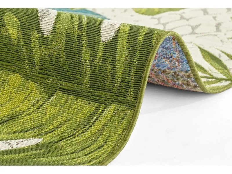 Hanse Home Teppich Tropical Leaves 80 cm x 165 cm, Grün/Türkis Hanse Home Teppich Tropical Leaves 80 cm x 165 cm, Grün/Türkis