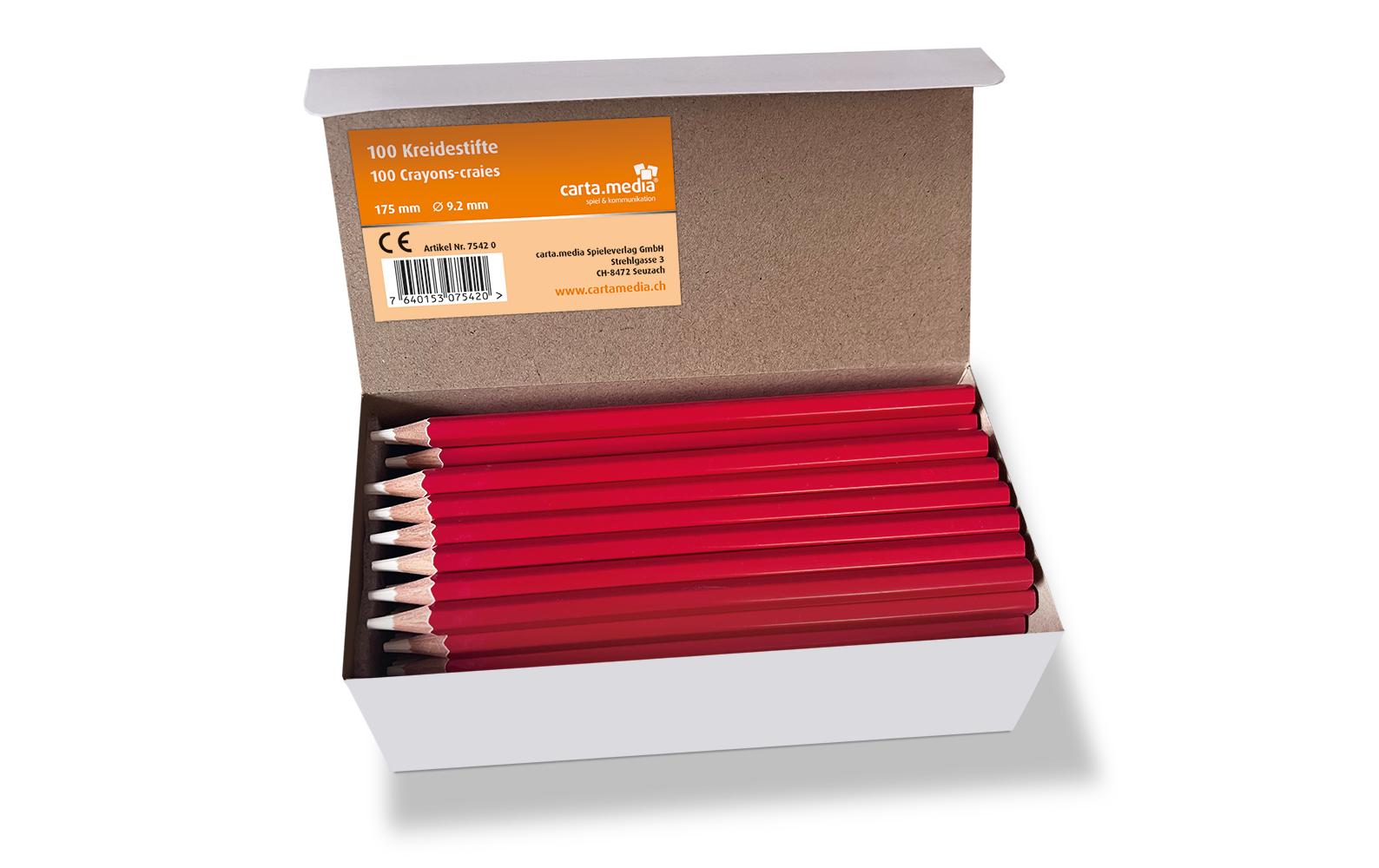 Carta.Media Schreibsachen Jass-Kreidestifte lang
