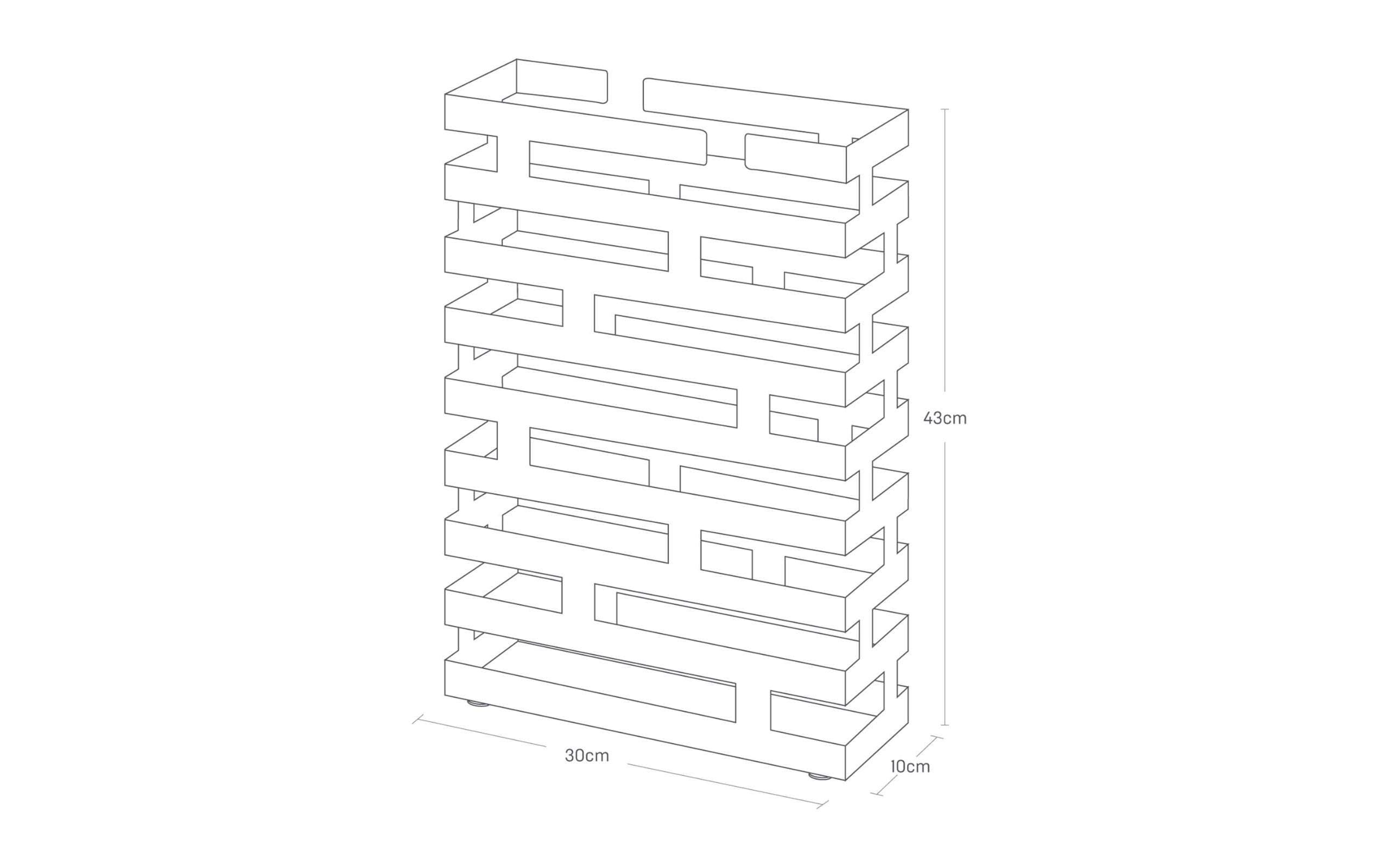 Yamazaki Schirmständer Brick Wide Weiss
