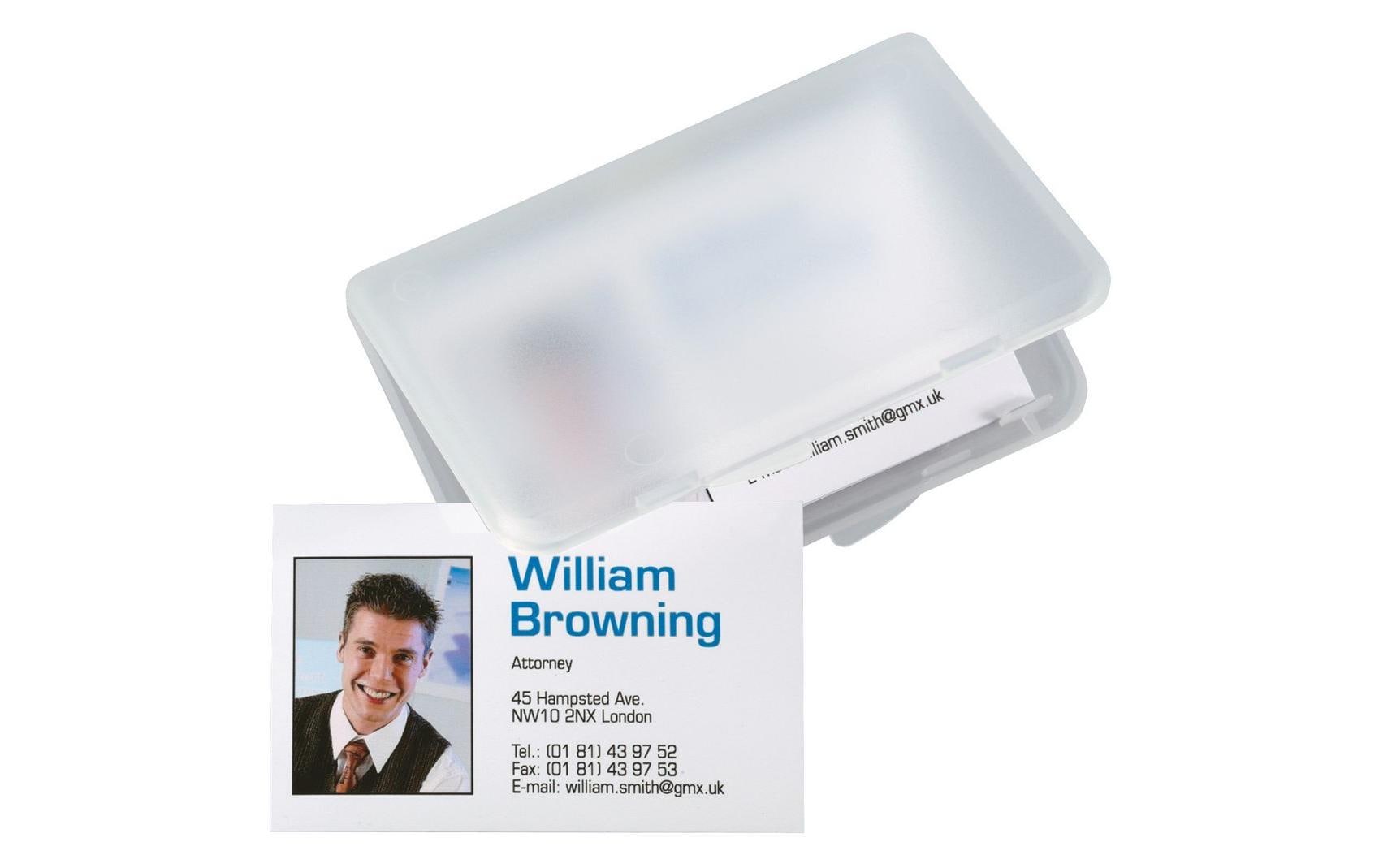 Sigel Visitenkartenetui Transparent