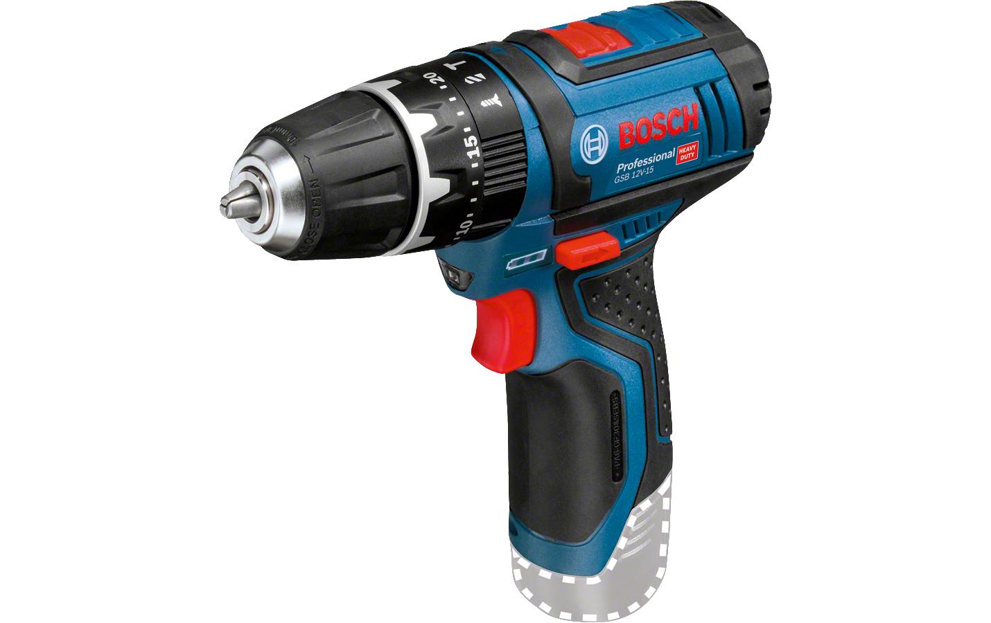 Bosch Professional Akku-Schlagbohrschrauber GSB 12 V-15 + L-Boxx Clic&go Solo