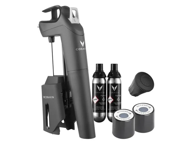 Coravin Weinausgiesser Timeless Three + 1 Stück, Schwarz Coravin Weinausgiesser Timeless Three + 1 Stück, Schwarz
