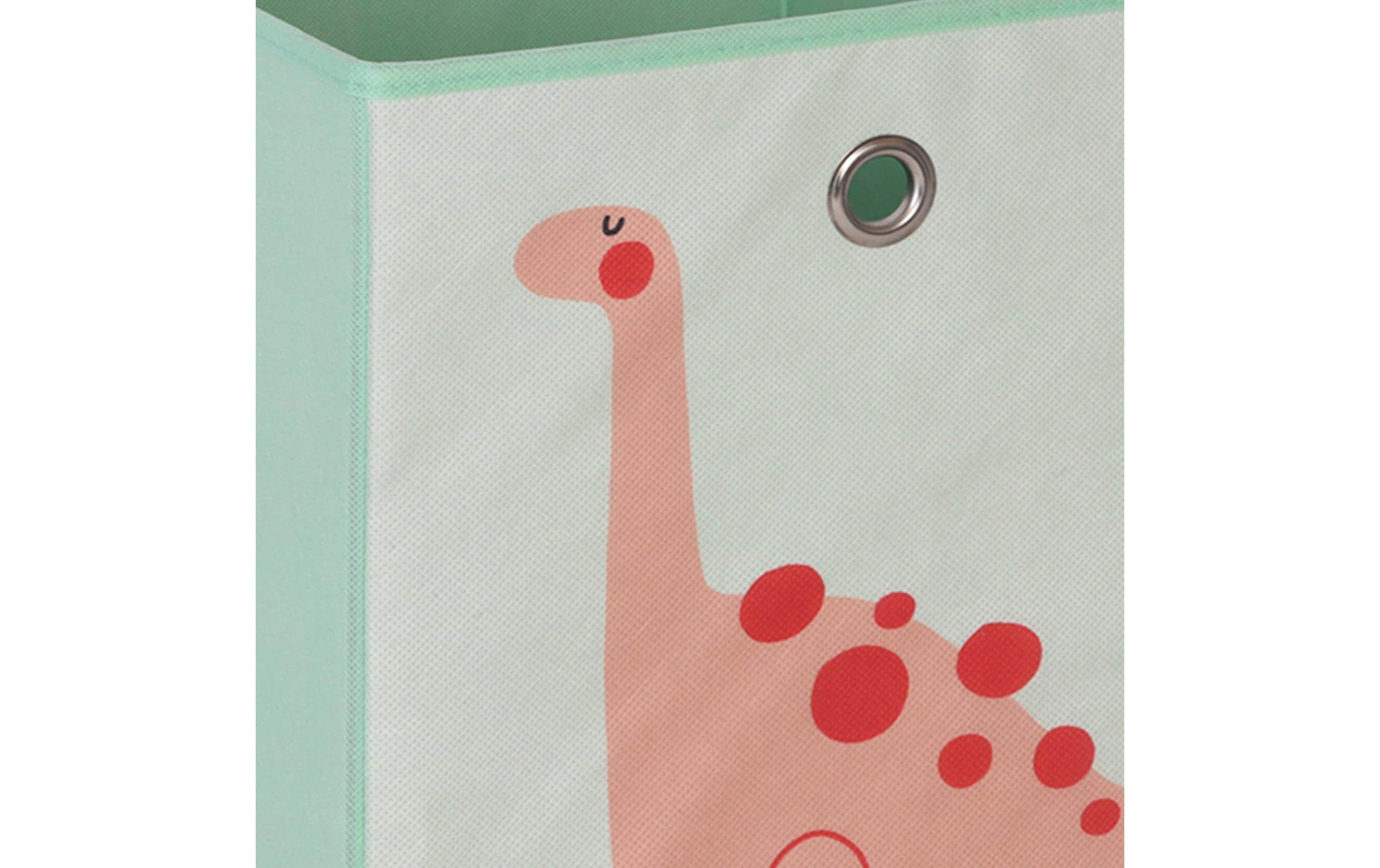 relaxdays Spielzeugbox Tiere 4 Stück