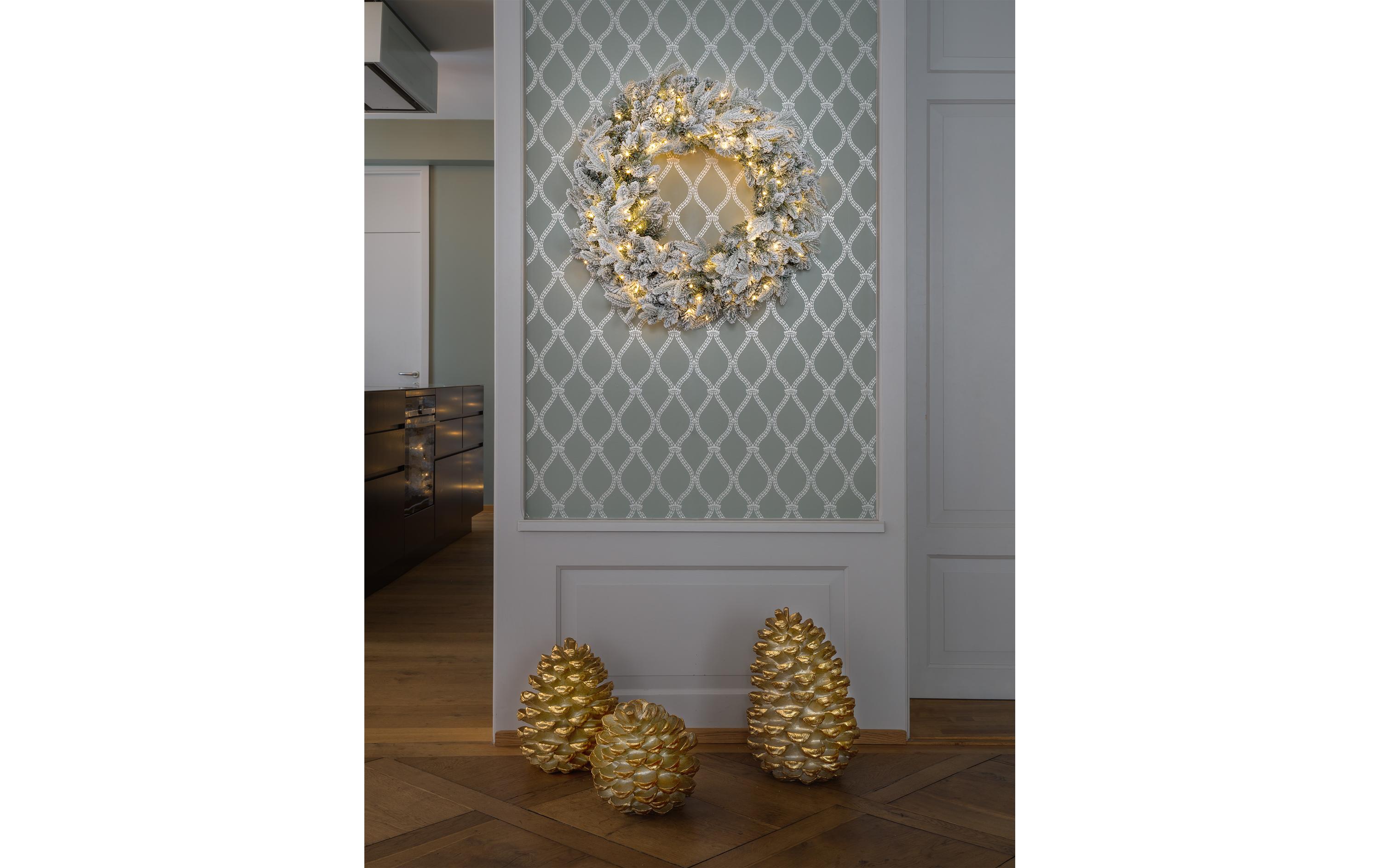 STT LED-Weihnachtskranz Snowy Wreath, Ø 70, 240 LEDs