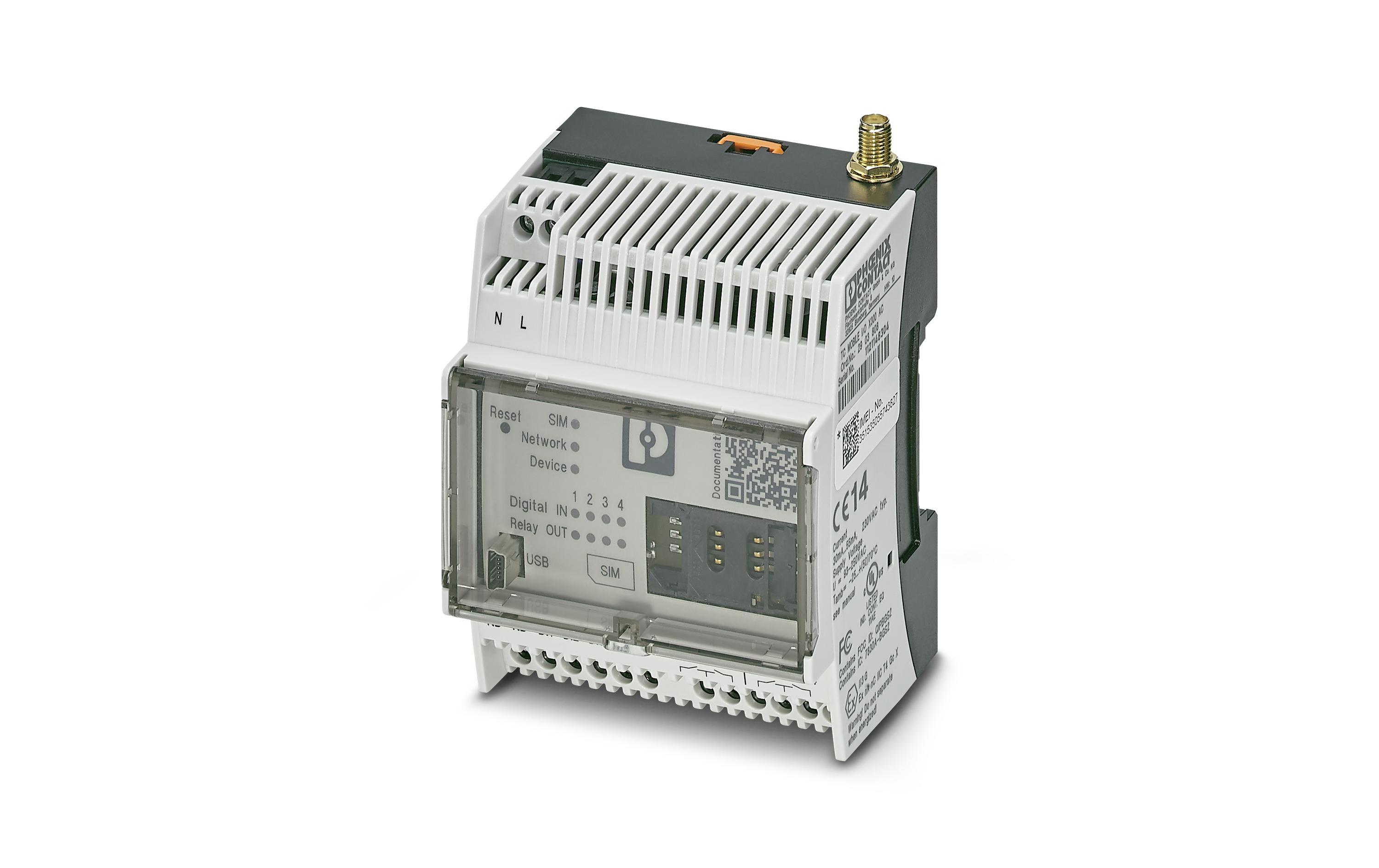 Phoenix Contact SMS-Relais TC MOBILE I/O X200-4G AC