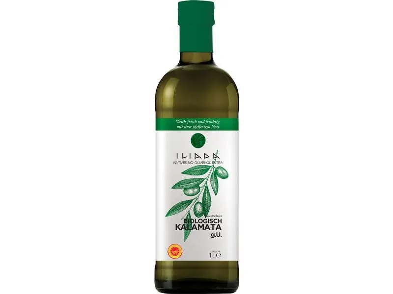 Iliada Olivenöl Extra Vergine Bio Kalamata PDO 1000 ml Iliada Olivenöl Extra Vergine Bio Kalamata PDO 1000 ml