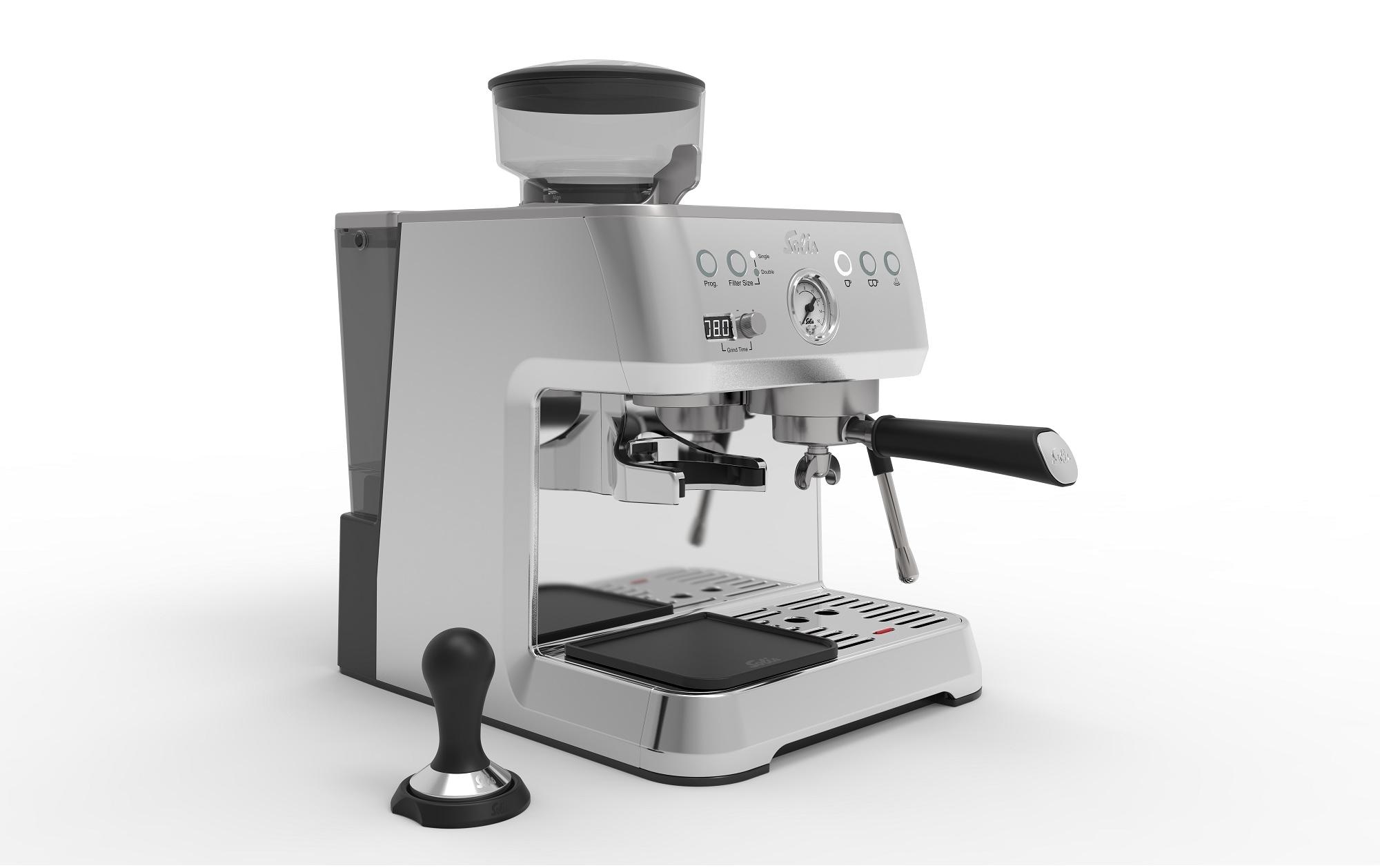 Solis Siebträgermaschine Grind & Infuse Perfetta Silber Solis Siebträgermaschine Grind & Infuse Perfetta Silber