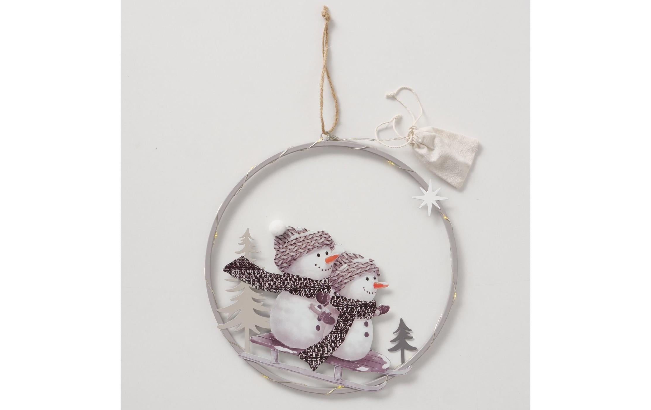 Boltze Aufhänger Frosty Metall, 30 x 31 cm