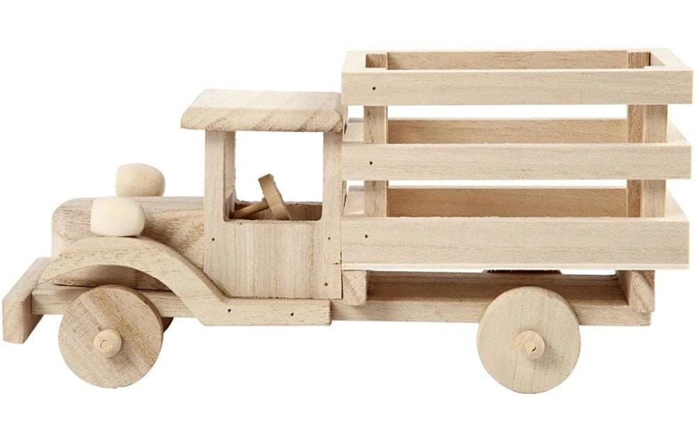 Creativ Company Mini-Figur Lastwagen 1 Stück, Braun