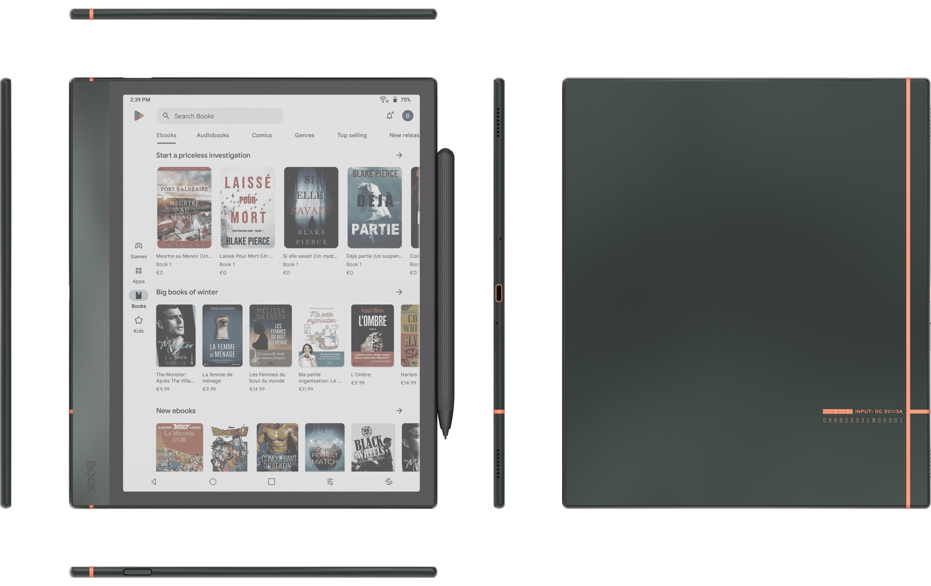 Onyx E-Book Reader BOOX Note Air4 C