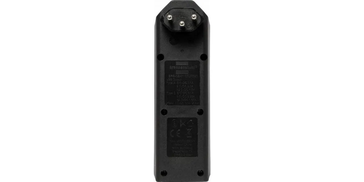 Brennenstuhl Abzweigstecker 3 x T13, 1 x USB A, 1 x USB C, 300° drehbar