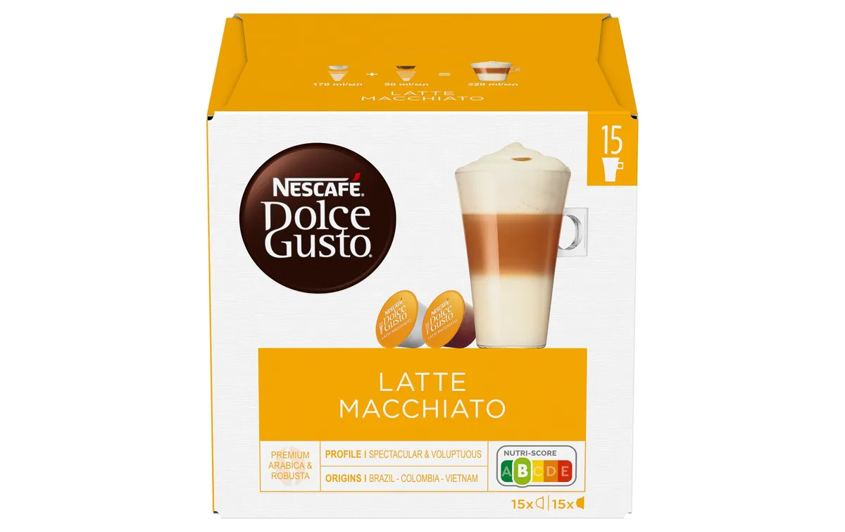 Nescafé Kaffeekapseln Dolce Gusto Latte Macchiato 15 Portionen Nescafé Kaffeekapseln Dolce Gusto Latte Macchiato 15 Portionen