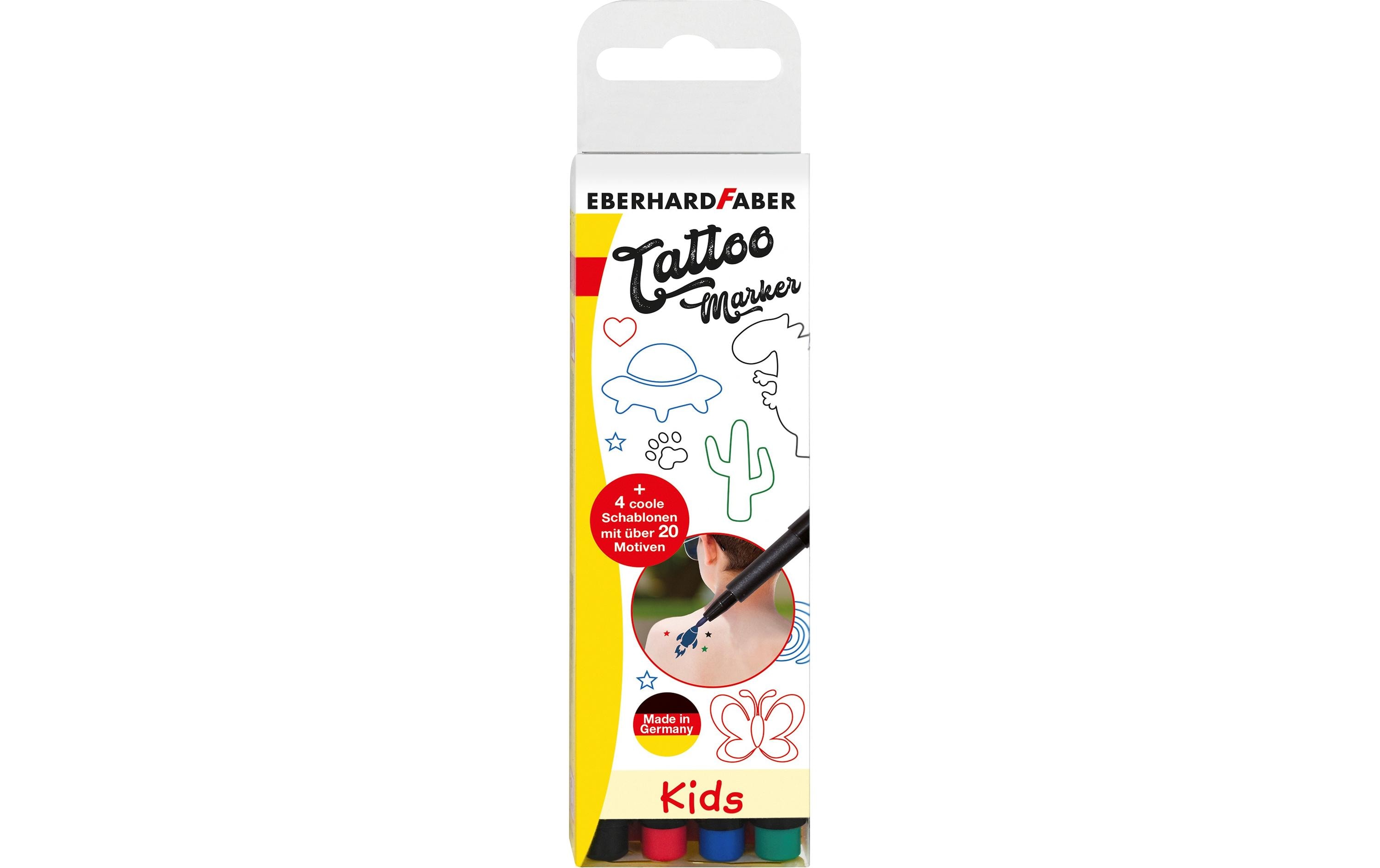 Eberhard Faber Tattoostift Set Kids, 4 Stück