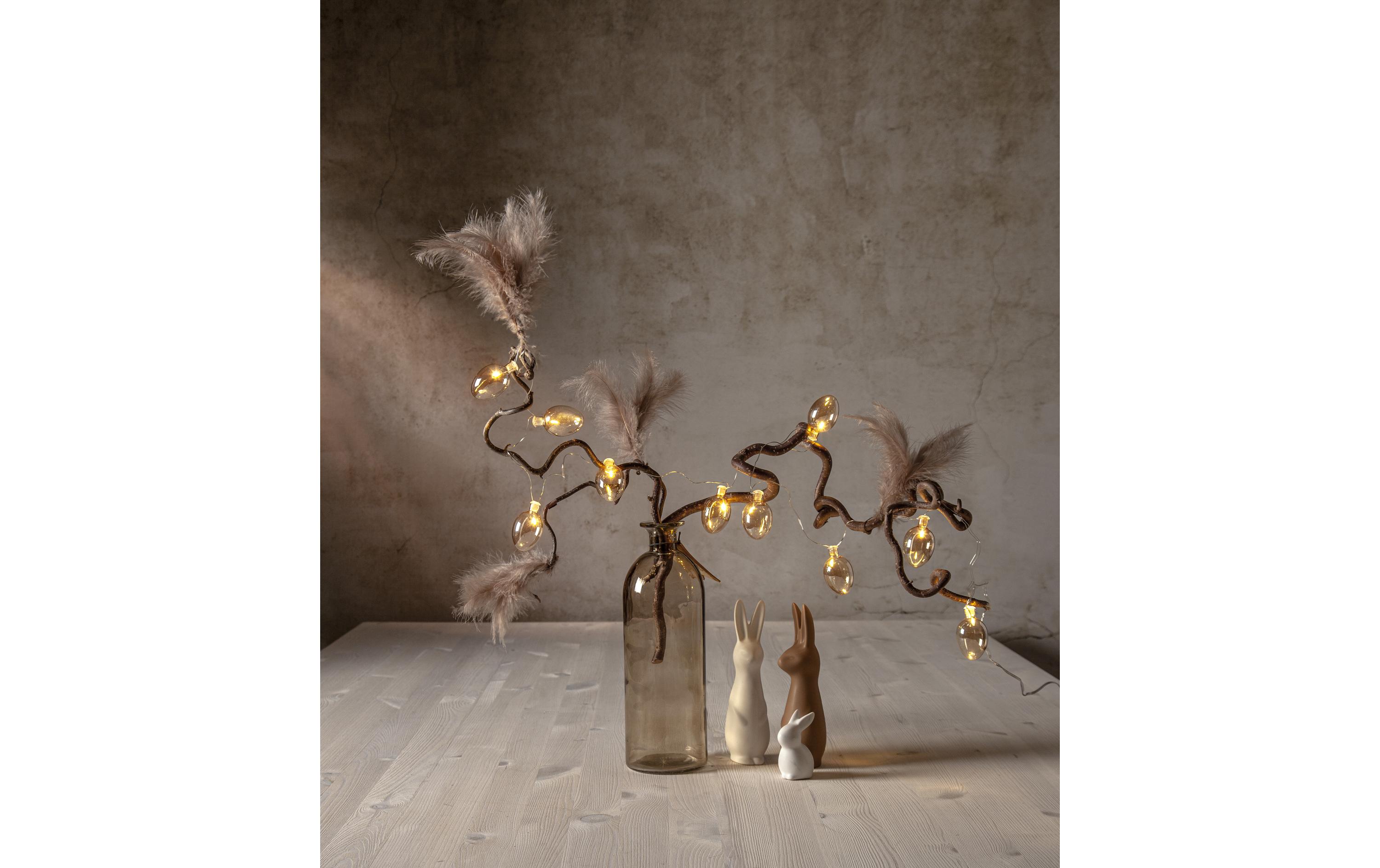 Star Trading Lichterkette Shimmer, 10 LEDs, 1.35 m, Beige