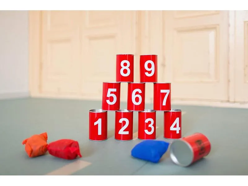 BS Toys Wurfspiel Büchsenwerfen rot mit Zahlen BS Toys Wurfspiel Büchsenwerfen rot mit Zahlen