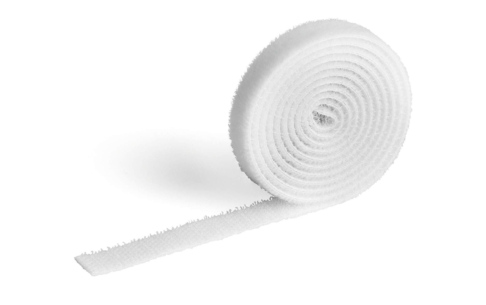DURABLE Klettband-Rolle Cavoline Grip 10 mm x 1 m, Weiss