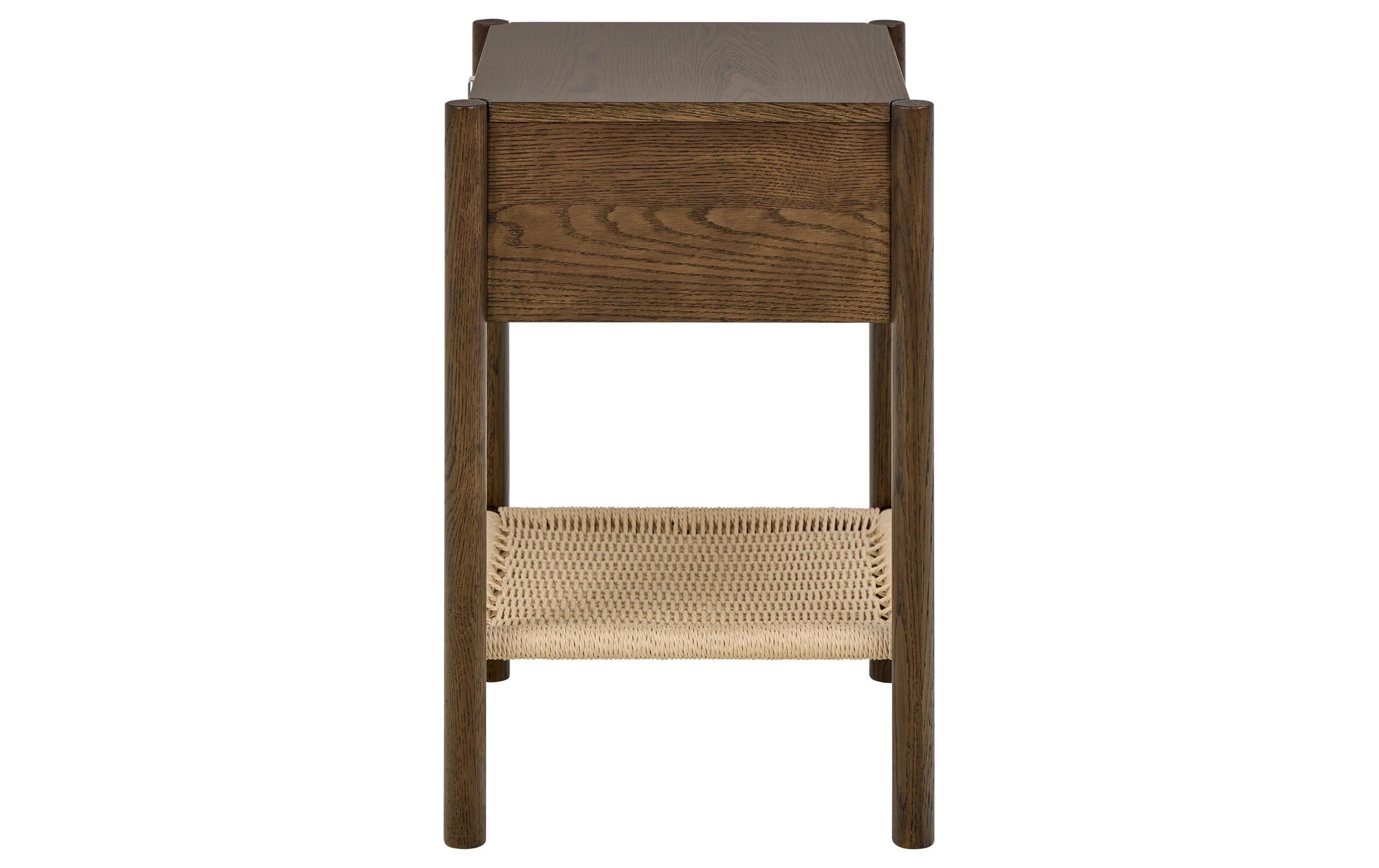 AC Design Nachttisch Monfort Dunkelbraun, 43.5 x 40 x 60 cm