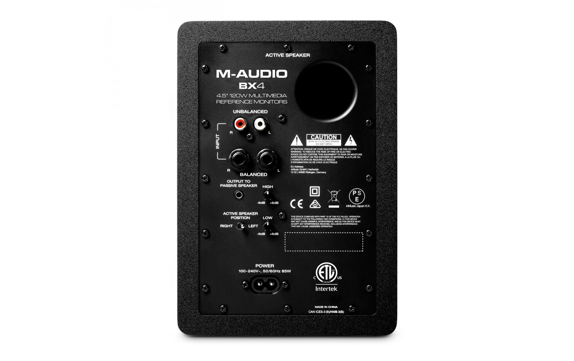 M-Audio Studiomonitore BX4 Paar M-Audio Studiomonitore BX4 Paar