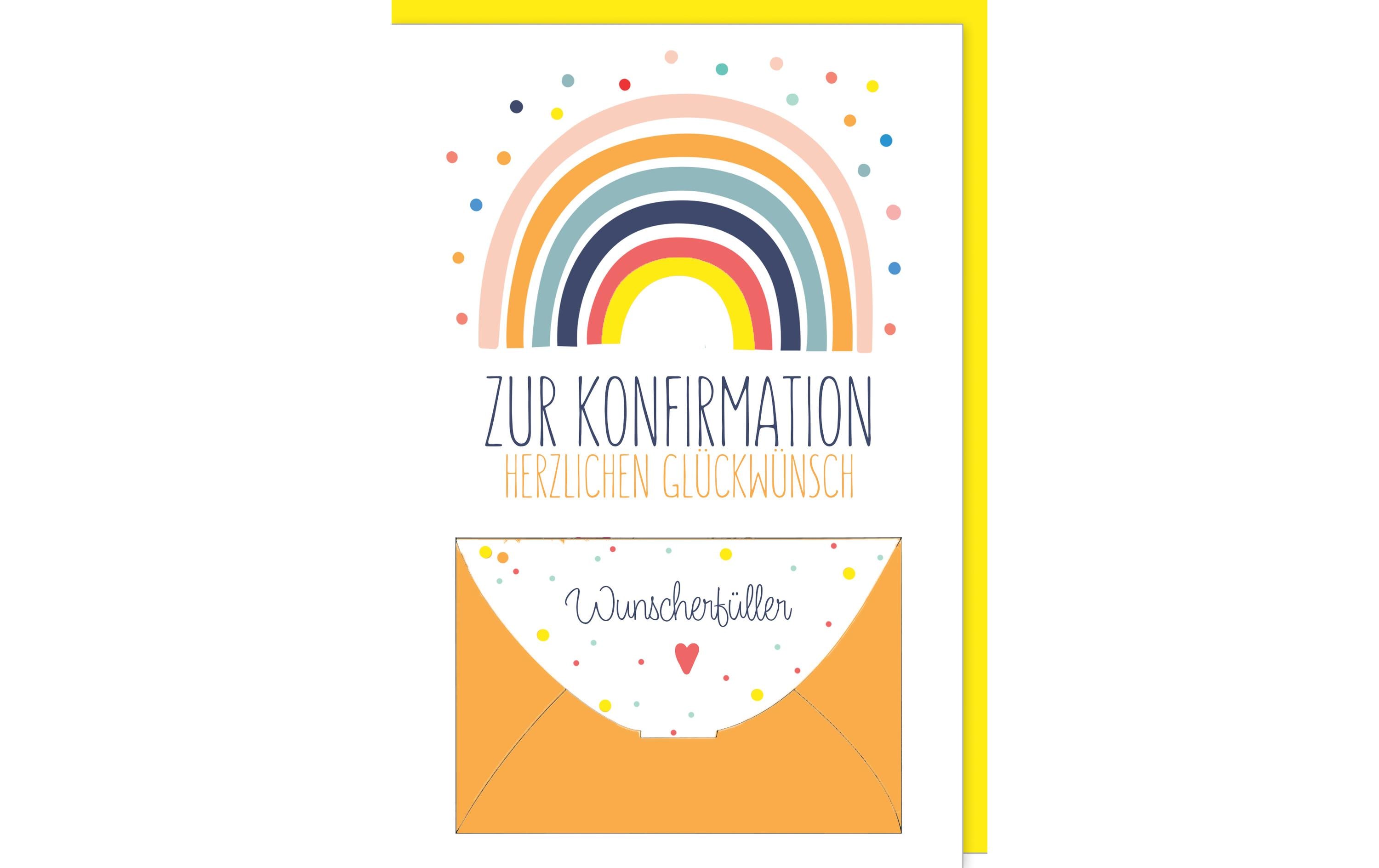 Braun + Company Glückwunschkarte Regenbogen 11.5 x 17 cm