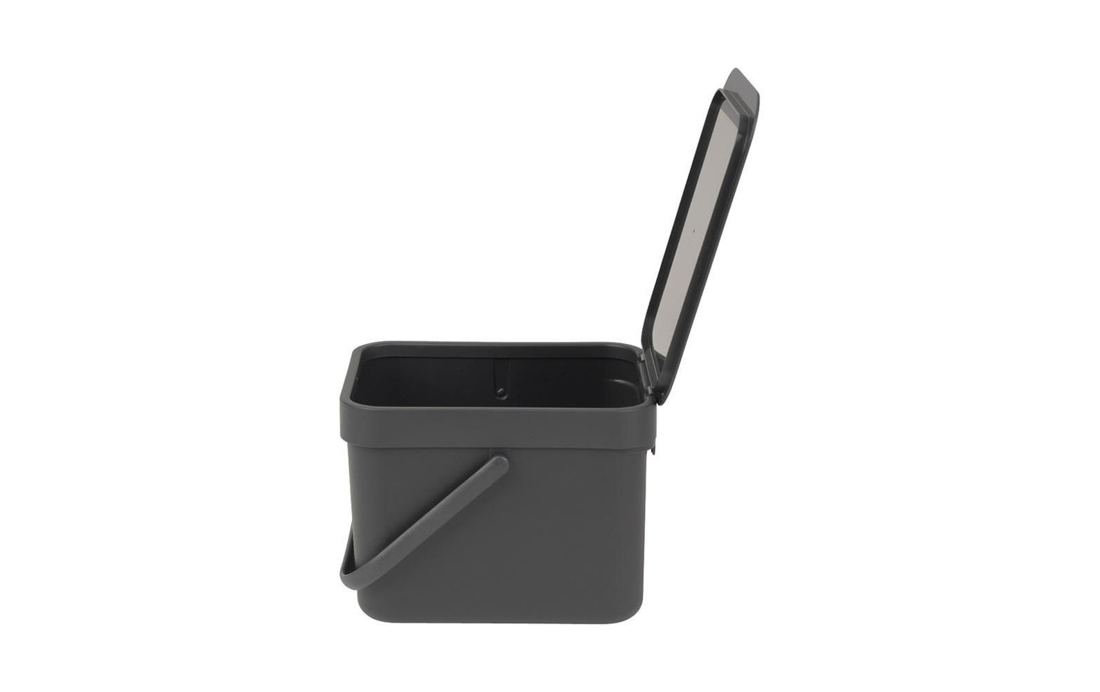 Brabantia Komposteimer Sort & Go 6 l, Grau