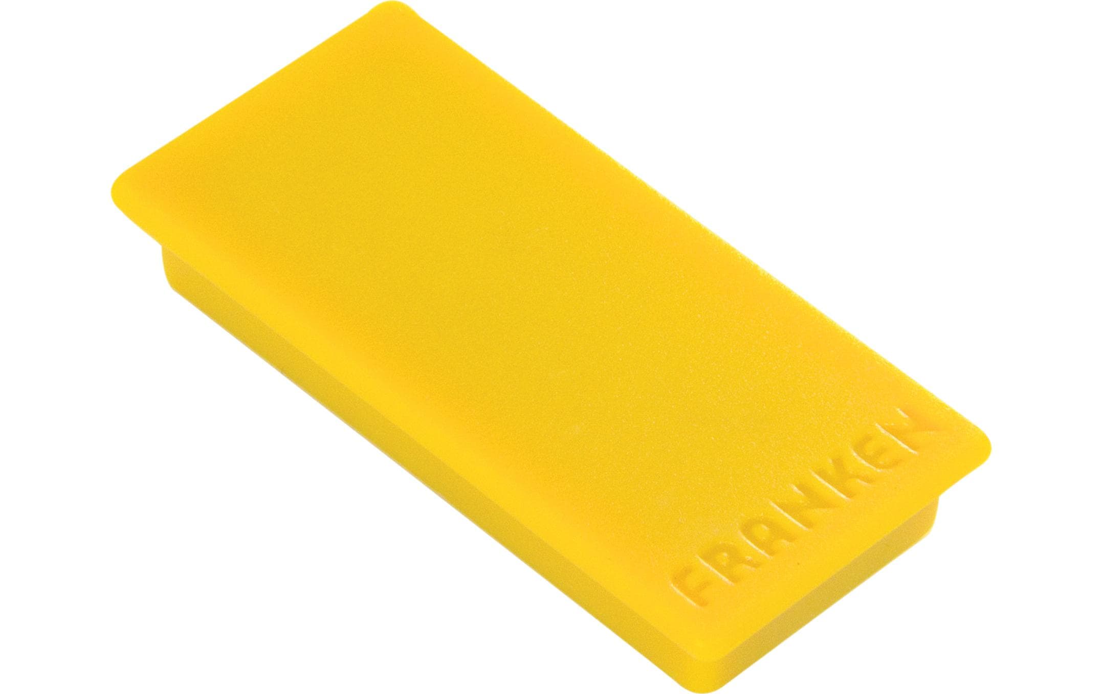 Franken Haftmagnet 23 x 50 mm, 10 Stück, Gelb Franken Haftmagnet 23 x 50 mm, 10 Stück, Gelb