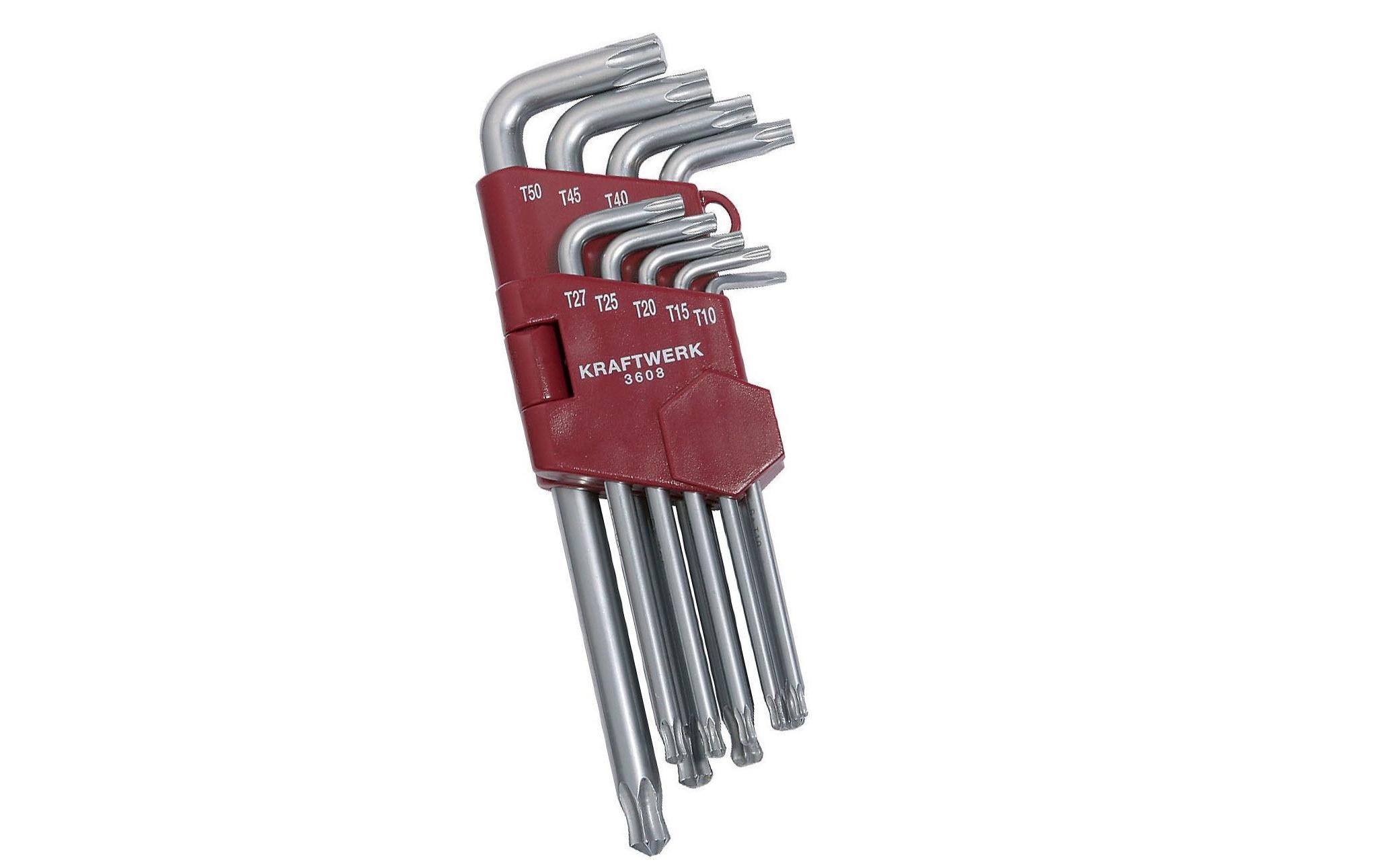 Kraftwerk Winkelschlüssel-Set T10-T50 Torx Kraftwerk Winkelschlüssel-Set T10-T50 Torx