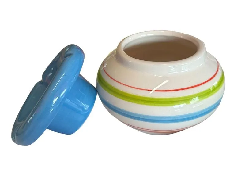 Dameco Aschenbecher gestreift, Mehrfarbig Dameco Aschenbecher gestreift, Mehrfarbig