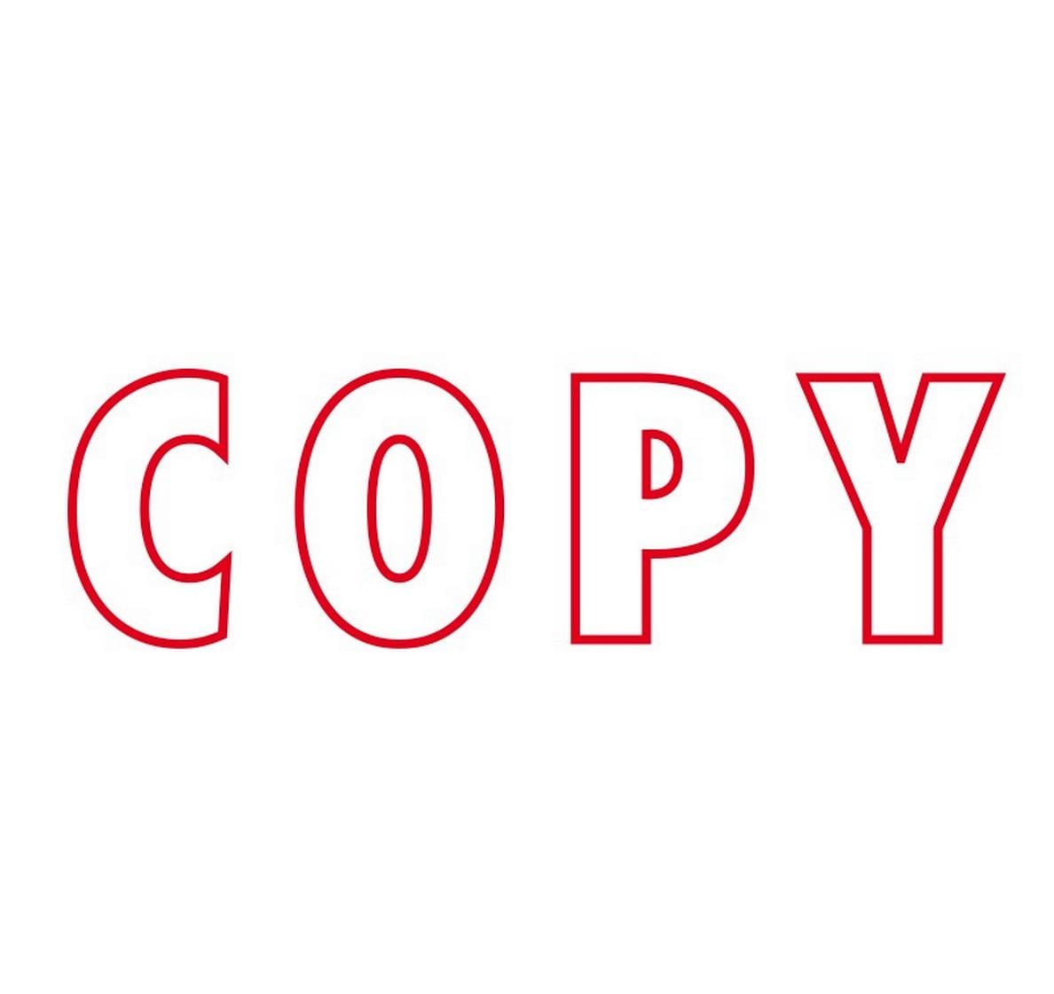 Colop Wort- und Datumsstempel Green Line «COPY», Rot