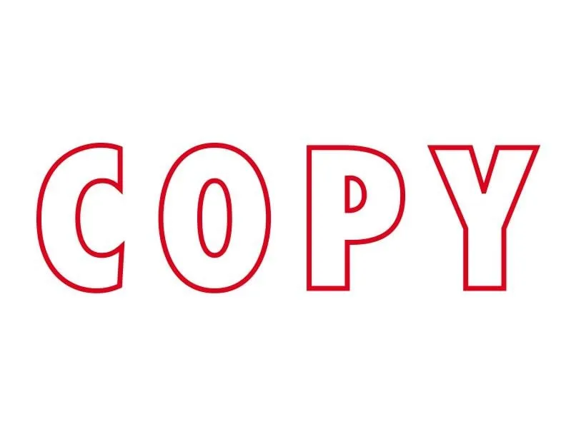 Colop Wort- und Datumsstempel Green Line «COPY», Rot