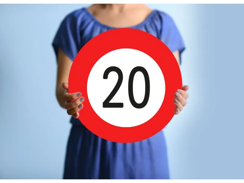 Trendcompany Verkehrsschild zum 20. Geburtstag 45 cm Trendcompany Verkehrsschild zum 20. Geburtstag 45 cm