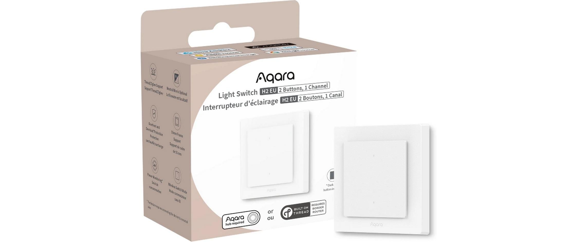 Aqara Lichtschalter H2 EU Weiss Aqara Lichtschalter H2 EU Weiss